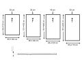 Shower trays - 65 x 115 cm - VULCANO