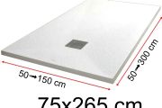 Shower trays - 75 x 265 cm - LISA