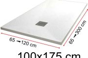 Shower trays - 100 x 175 cm - VULCANO