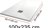 Shower trays - 100 x 235 cm - LISA