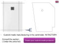 Shower trays - 100 x 290 cm - LISA