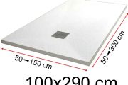 Shower trays - 100 x 290 cm - LISA