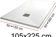 Shower trays - 105 x 225 cm - LISA