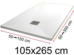 Shower trays - 105 x 265 cm - LISA