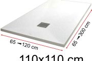 Shower trays - 110 x 110 cm - VULCANO