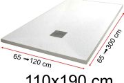 Shower trays - 110 x 190 cm - VULCANO