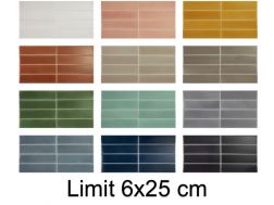 Limit - 6 x 25 cm - Glossy wall tile