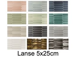 LANSE 5x25 cm - Wall tile, hexagonal elongated