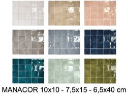 MANACOR 10x10 - 7,5x15 cm - Glossy wall tile