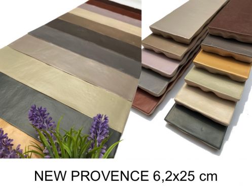 NEW PROVENCE 6.2x25 cm - wall tile, zellige style.