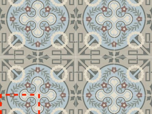 GERMAINE 15x15 cm - Floor tiles, cement tile look