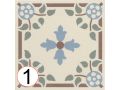 IDA 15x15 cm - Floor tiles, cement tile look