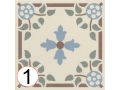 IDA 15x15 cm - Floor tiles, cement tile look