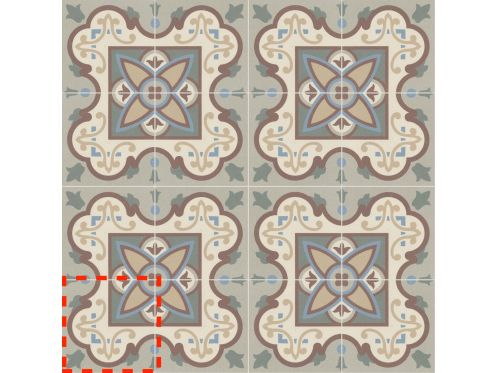 JOSIANE 15x15 cm - Floor tiles, cement tile look