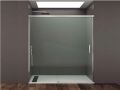 Sliding shower door, 100 x 195 cm, fixed glass with sliding door - SPEED 210