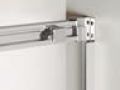 Sliding shower door, 100 x 195 cm, fixed glass with sliding door - SPEED 210