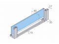 Sliding shower door, behind a wall - VA211
