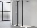 Fixed wall, black aluminum profile - ATELIER ALU 2002