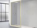 Shower screen, black aluminum profile - ATELIER ALU 2016