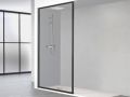 Shower screen, black aluminum profile - ATELIER ALU 2016