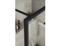 Shower screen, black aluminum profile - fixed floor / ceiling - ATELIER FN 2015
