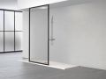 Shower screen, black aluminum profile - fixed floor / ceiling - ATELIER FN 2015