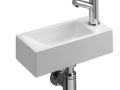 Washbasin, 15 x 32 cm,  tap left - RECTO 32 B