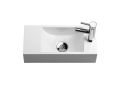 Rectangular hand basin, 18x40 cm, tap on the right - RECTO 40 A