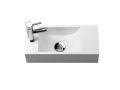 Rectangular hand basin, 18x40 cm, tap on the left - RECTO 40 B