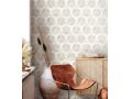 Habitania Flora - 21 x 25 cm - Floor and wall tiles, hexagonal matte aged finish