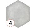 Habitania Flora - 21 x 25 cm - Floor and wall tiles, hexagonal matte aged finish