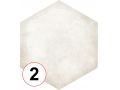 Habitania Flora - 21 x 25 cm - Floor and wall tiles, hexagonal matte aged finish