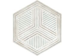Habitania Luci - 21 x 25 cm - Floor and wall tiles, hexagonal matte aged finish