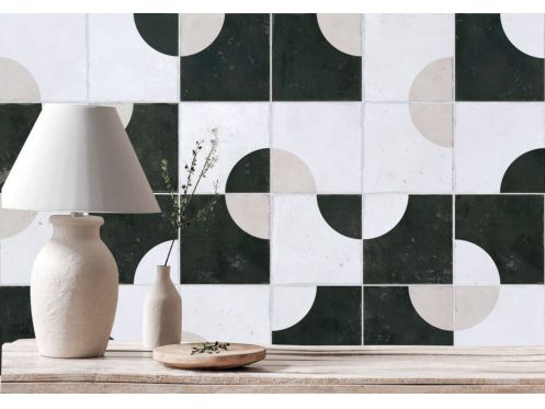 Florentina Luna Patchwork 15 x15 cm - Floor and wall tiles, matte aged finish