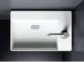Design hand washbasin, 25 x 36 cm, tap on the right - NEW FLUSH 2
