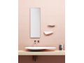 Design washbasin, countertop, 84x38 cm, in Aluite Matt Mineral Marble - FIRST