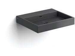 Washbasin, 50 x 42 cm, matte anthracite ceramic - WASH ME 50