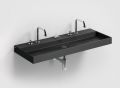 Washbasin, 110 x 42 cm, matte anthracite ceramic - WASH ME 110