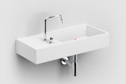 Washbasin, 75 x 32 cm, tap on the left - WASH ME 75