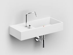 Washbasin, 75 x 32 cm, tap on the left - WASH ME 75