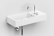 Washbasin, 75 x 32 cm, tap on the right - WASH ME 75