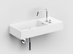 Washbasin, 75 x 32 cm, tap on the right - WASH ME 75