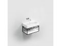 Washbasin 70 x 42 cm, white ceramic - MATCH ME 70