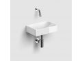 Hand basin, 28x19 cm, free flow, wall-mounted faucet - VALE 28