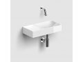 Washbasin, 38x19 cm, shelf on the left, wall-mounted faucet - VALE 38