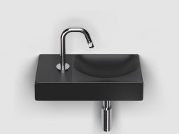 Washbasin, 38x19 cm, tap on the left - VALE 38 NOIR