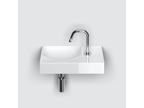 Washbasin, 45x19 cm, tap on the right - VALE 45