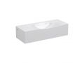 Design hand washbasin, 18 x 45 cm, tap on the left - HAMMOCK 45