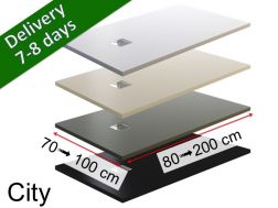 Shower tray, lightweight resin - CITY 100