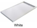 100 cm - Shower tray with gutter, in light resin - CASCADA